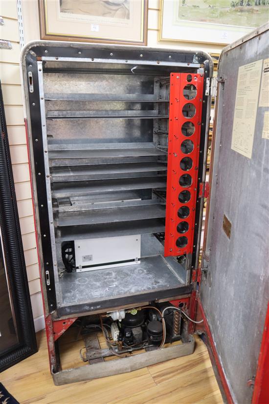 A 1950s Vendo Coca Cola bottle vending machine W.162cm